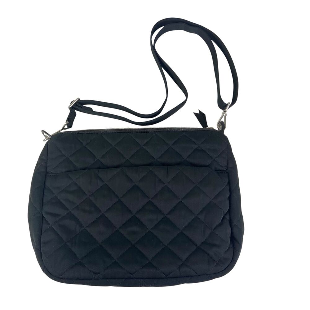 Vera Bradley Quilted Black Shoulder Crossbody Bag